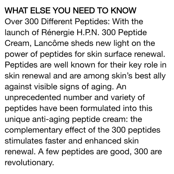 Lancome‎ Rénergie H.P.N. 300-Peptide Cream -NEW - Picture 8 of 8